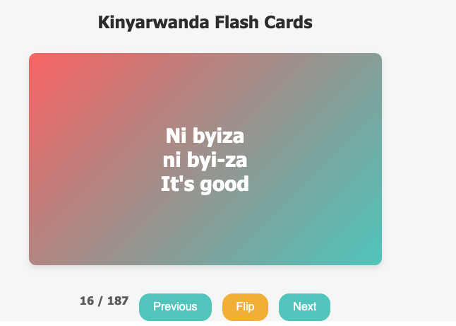 Kinyarwanda Flashcards Preview